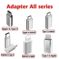 【All Series】 Micro USB to Type-C to Lightning Adapter Android Apple IOS UBS-C Converter Data Sync Fast Charging Charger. 