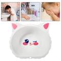 Small Wash Basin Newborn Wash Basin Washing up Basin for Picnic RV Traveling white cat. 