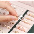 Hot Selling Three-Layer PU Leather Drawer Style Jewelry Box Earring Jewelry Storage Box Earrings With Locked Jewelry. 