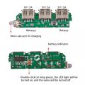 DC 5V 2.1A 3 USB Power Bank Module Battery Charger Module Circuit Board Step Up Boost DIY with Mobile Charging Cable for Multiple Application. 