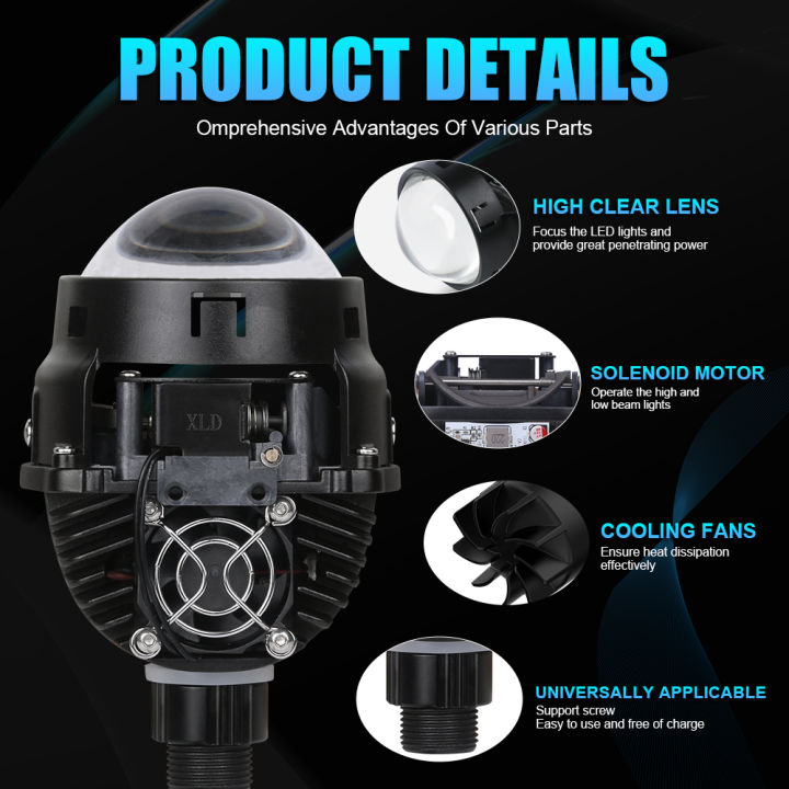 2.5%20Inch%20Bi%20LED%20Projector%20Headlights%20Lenses%20for%20H4%20H7%20Car%20LED%20Lights%20Bulbs%20Projector%20100W%2020000LM%20Headlamp%20Diodes%20Car%20Accessorie%20-%20Image%203
