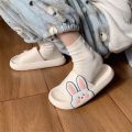 Thin Strip Girl Heart Lovely Soft Cute Rabbit Home Slippers Female Summer StudentinsNon-Slip Deodorant Bathroom Slippers. 