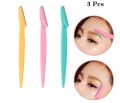 Eyebrow Face Razor 3 pcs Trimmer Shaper Shaver Blade Hair Remover Tool. 