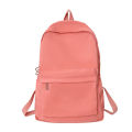 Casual large-capacity backpack ins style fashion girls Korean version solid color simple college student schoolbag travel backpack. 