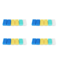 OUMERY Baby Bath Sponge (24 Pieces) Soft Foam Washer with Cradle Cap Brush Body,Hair and Scalp Clean Gentle Baby Sensory Brush.