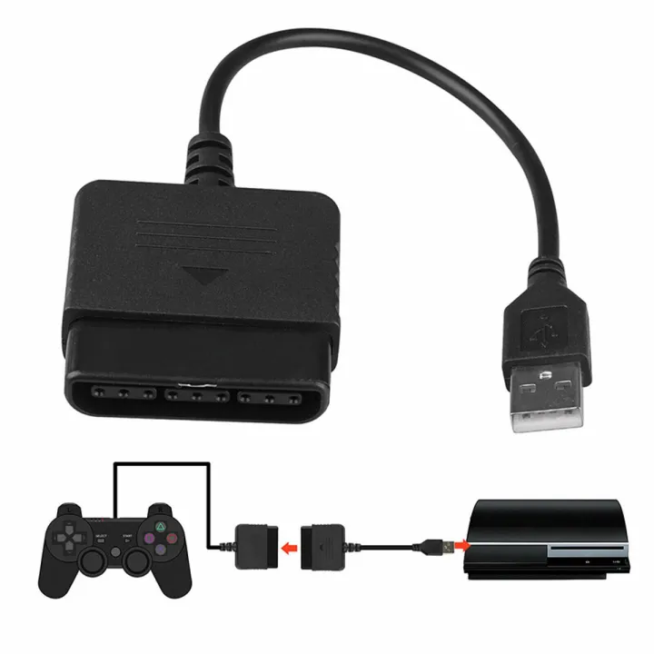 For PS2 to PS3 Controller Adapter PlayStation 2 to USB Cable for PC PlayStation3 - 310573106