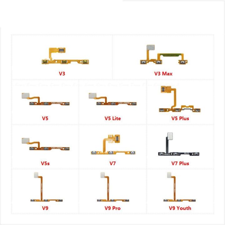 Switch Power ON OFF Button Flex Cable Parts Ribbon For Vivo V9 Youth Pro V7 V5s V5 Plus Lite V3 Max Mute Silence Volume Key