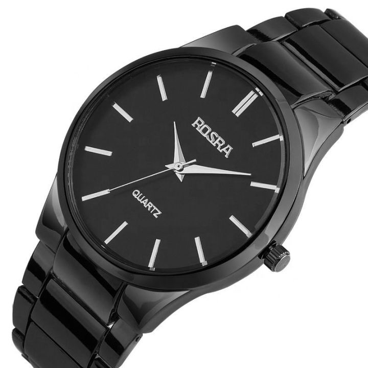 RRA All Black New Collection New Stock Stainless Steel Strap Analog Wrist Watch For Men Daraz .bd