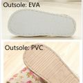 Women Casual Floral Indoor Home Slippers Flower Soft Slippers Spring Autumn Flip Flops Female Linen Slides Slippers. 