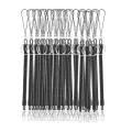50 Pieces Stretchy Spiral Keyring, Plastic Keychain Spring Key Holder Extending Retractable for School, Work. 