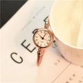 Small Gold Bangle Bracelet Watch Stainless Steel Retro Ladies Quartz Wristwatches Fashion Casual Thin Chain Watches. 