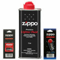 Zippo Fluid 125Ml With Flint & Wick Pack. 