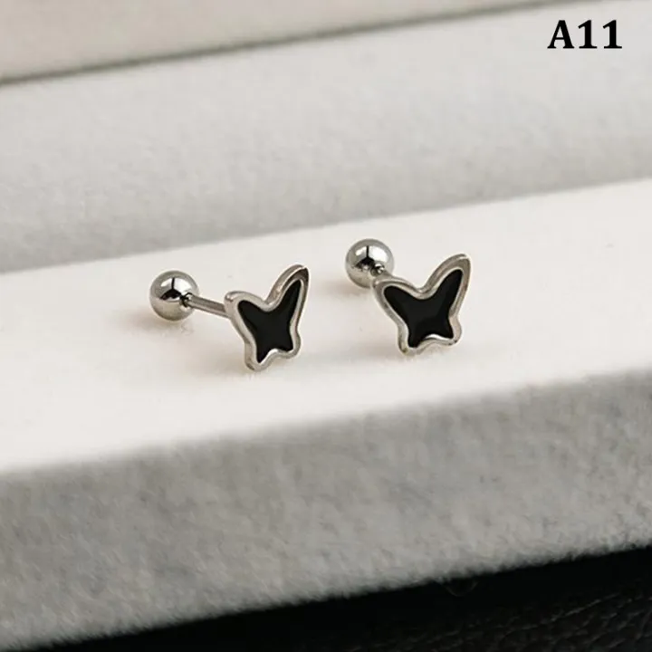 Silver%20Black%20Heart%20Star%20Round%20Small%20Stud%20Earrings%20for%20Women%20Ear%20Studs%20Jewelry%20Podazz%20-%20Image%206
