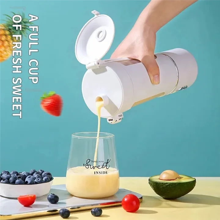Portable%20Blender%20Blender%20for%20Shakes%20Smoothies%20700ML%2012-Blades%20Fast%20Mixing%202%20in%201%20Blender%20Personal%20Juicer%207.4V%20B%20-%20Image%204