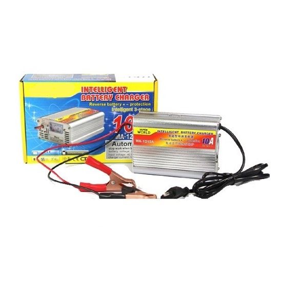 12v 10A Intelligent Battery Charger / 12 Volt Battery Charger 10 Ampere Analog Display Automatic Fast Charging