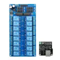 Ethernet Control Module LAN WAN Network Web Server IP TCP RJ45 Port + 16 Channel Relay Expansion Board for Arduino iOS Raspberry Pi 16 CHs Relay. 