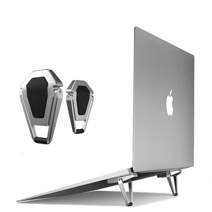 Laptop%20Stand%20Adjustable%20Cooling%20Bracket%20Metal%20Foldable%20Laptop%20Holder%20Shield%20Shape%20Laptop%20Stand%20Heat%20Dissipation%20Holder%20Mini%20Portable%20Tilting%20iPad%20Notebook%20Holder%20Non-slip%20Laptop%20Stand%20-%20Image%202