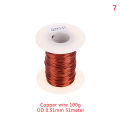 0.13mm to 1.25mm copper wire Magnet Wire Enameled Winding wire Coil Wire 100g. 