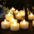 Flashing LED Candle Battery Powered Tea Light Flameless Candles Outdoor Garden Birthday Wedding Party Home Decoration.