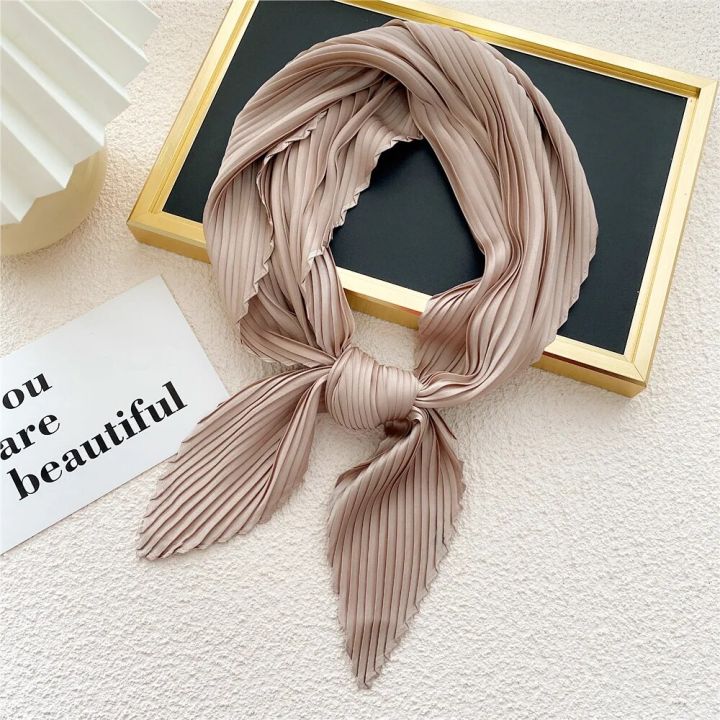 Square%20Scarf%20Silk%20Pleated%20Neck%20Scarves%20Headscarf%20Small%20Scarves%20Solid%20Color%20Crinkled%20Hair%20Scarf%20Satin%20Neckerchief%2070cm%20Soft%20Decor%20-%20Image%204