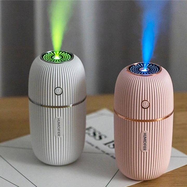 300ml Air Humidifier Portable Mini USB Aroma Diffuser Mist Sprayer For Bedroom Home Car Plants Purifier Humificador Color Lights