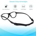 Glasses Strap Adjustable Eyeglasses Strap No Tail Eyewear Retainer Holders Around Neck Anti Slip. 