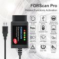 FORScan Pro ELM327 V1.5 for Ford Coding USB OBD2 Scanner Adapter Car Diagnostic Tool HS/ MS CAN Auto Switch F150 F250 F350 F450. 