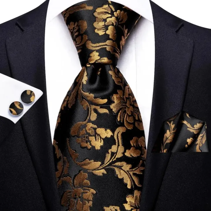 Hi-tie%20Design%20Black%20Solid%20Dot%20Silk%20Wedding%20Tie%20For%20Men%20Hanky%20Cufflink%20Gift%20Men%20Necktie%20Gravata%20Set%20Fashion%20Business%20Dropshipping%20-%20Image%207