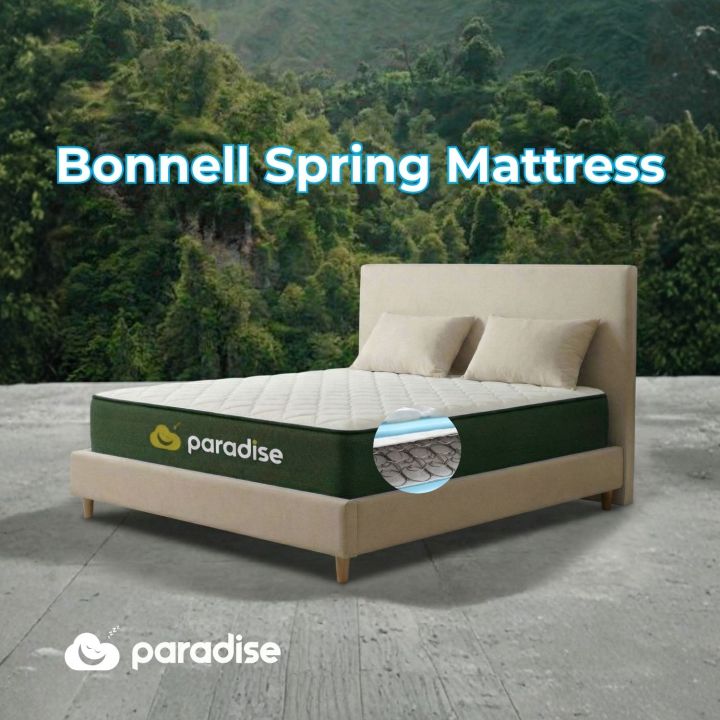 Paradise Bonnell Springs Mattress | Hotel Like Experience | Breathable Bamboo Fabric | 10 Year Warranty | 8 Inch Bed Mattress
