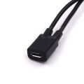Novel Usb 2.0 Splitter Y 1 Female To 2 Male Data Charge Cable Extension Cord For Phone Sync Data Cables.