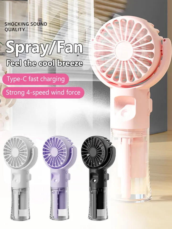 Portable Handheld Spray Fan,Water Spray Mist Fan,Student Dormitory
