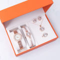 New Fashion Women's Watch Set with 5pcs Luxury Diamond Quartz Watches - Trendy and Exclusive. 