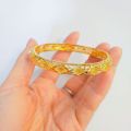 Brass gold-plated hollow ancient bracelet light luxury style women's Douyin same bracelet fashion forest women's hand. 
