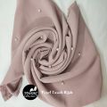 Hijab Pearl Locked Chiffon Georgette Premium Quality Size : 90 Inch X 30 Inch - Hijab Collection - Hijab Collection - Hijab - Hijab Collection - Niqab. 