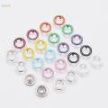 Snap Buttons 100 Sets Small Solid Prong Snaps on Buttons Metal Snap Buttons with Fastener Pliers Snap Button Fastener for Hats Jeans. 