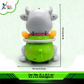 Battery operated Dancing Cute Cow Toy Swing hands & feet, Flashing light in horns  & Music. 