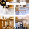 6 Hooks Metal Cup Holder, Coffee Mug Holder, Hanging Cabinet Mug Holder Easy tool less installation. 
