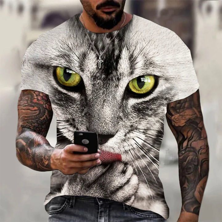 2022%20summer%203D%20printing%20cat%20T-shirt%20men's%20women's%20casual%20short%20sleeve%20o-neck%20fashion%20animal%20clothes%20graphic%20t%20shirts%20-%20Image%202