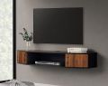 Modern Cabinet System Wall Mounted Media Console Floating TV Shelf TV Stand for Xbox One/PS4/Cable Box/DVD Players/Game Console.
