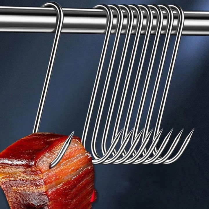 10Pcs%20Stainless%20Steel%20S%20Hooks%20with%20Sharp%20Tip%20Butcher%20Meat%20Hook%20Tool%20for%20Hot%20and%20Cold%20Smoking%20Sausage%20Grill%20Duck%20Hanging%20Hooks%20-%20Image%205