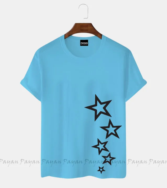 Star%20Design%20Short%20Sleeve%20T%20Shirt%20For%20Women%20-%20Image%203