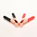 2pcs Battery Terminal Clip 50A Copper plated Alligator Connector 80mm China DC Battery Clip. 