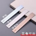 4 PCS Metal Ruler Set Square Ruler Triangle Protractor Metal Ruler Set Measure Draw School Office Supplies Scale Ruler Stationery.