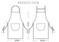 Kitchen apron waterproof oil-proof apron for woman adjustable home cooking bib with pocket hand-wiping clean tool accessory.