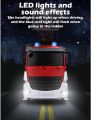 2.4G Remote Control Fire Truck Shoots Water Extendable Rescue Ladder 7 Channel Fire Engine Working Sounds Lights RC Trucks For Kids sunyangde. 