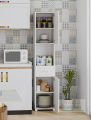Multipurpose Use Storage Cabinet for Living Room, Office, Kitchen, 72x16"Floor Cabinet with Door, Freestanding Cabinet 6 Tier Display Shelf.