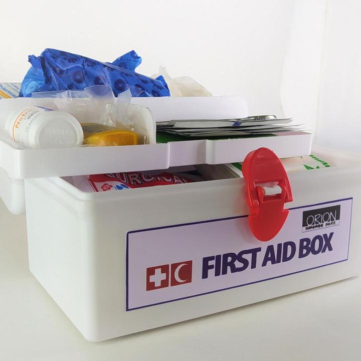 First Aid Kit Box with 150+ kits / Medicine Box For home, office & School. - Medicine Box