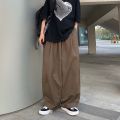Pants Casual Trend High Street Straight-Leg Trousers Summer Men ins Japanese Style Wide Leg Fashion Brand Loose Cargo Pants Harajuku Style.
