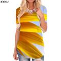KYKU Rose Flower T Shirt Women Flowers V-neck Tshirt Romantic Shirt Print Red Funny T shirts Womens Clothing Summer Casual Tops.