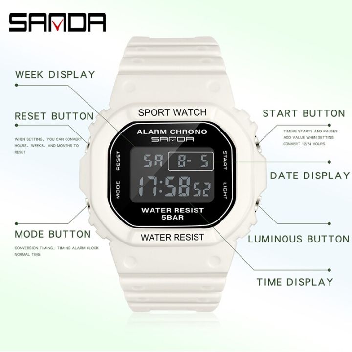 SANDA%20Watch%20293%20Digital%20Watch%20Men%20Women%2050M%20Waterproof%20Sports%20Watches%20Male%20Ladies%20Clock%20Electronic%20Square%20Watch%20Lover's%20Wrist%20-%20Image%207